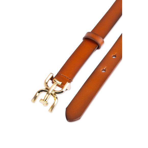 Women's Double-e Logo Sliding Loop Belt, Tan, Medium🙀 - Picture 5 of 6